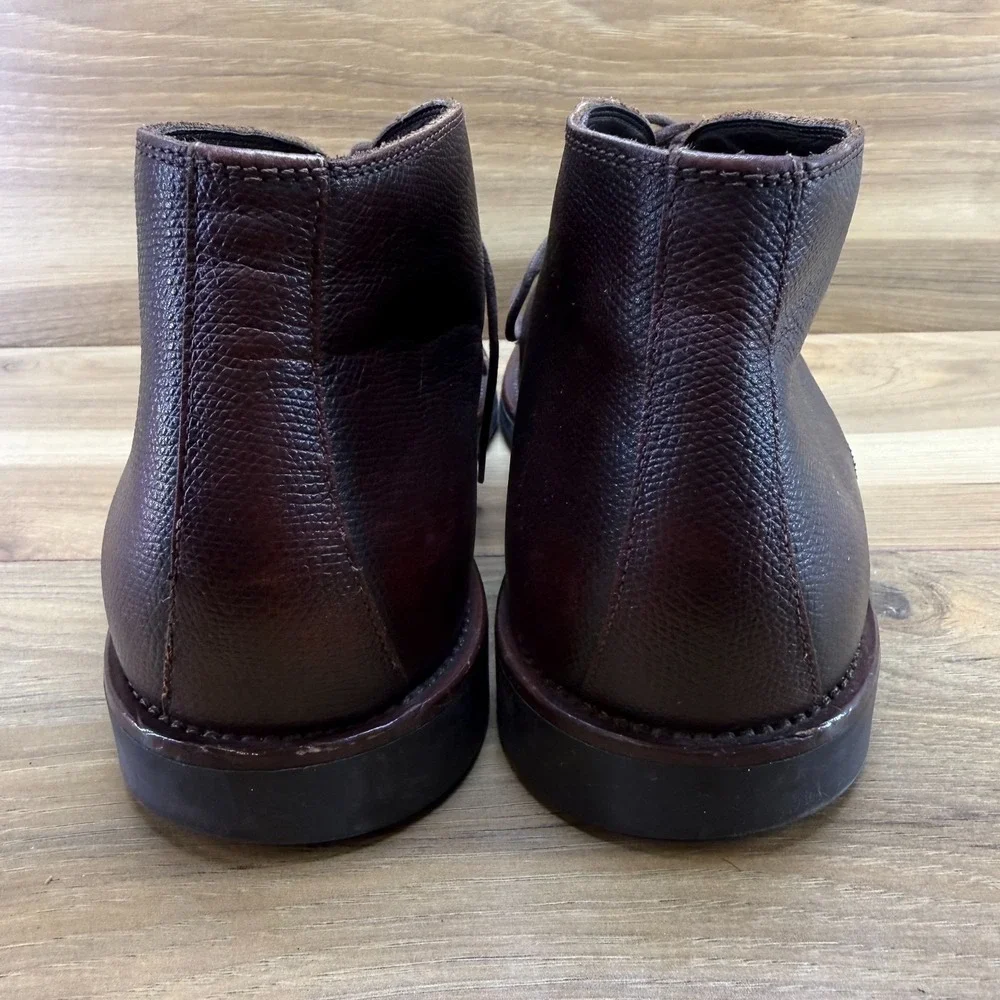 To Boot New York Chukka Boot Mens 11 Brown Textured Leather Adam Derrick Casual